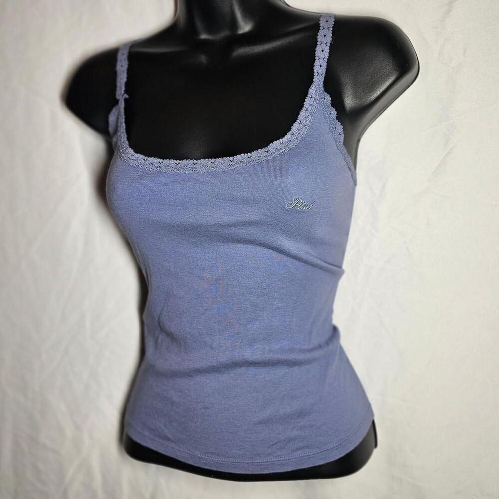 2024 victorias secret periwinkle blue baby tee tank top